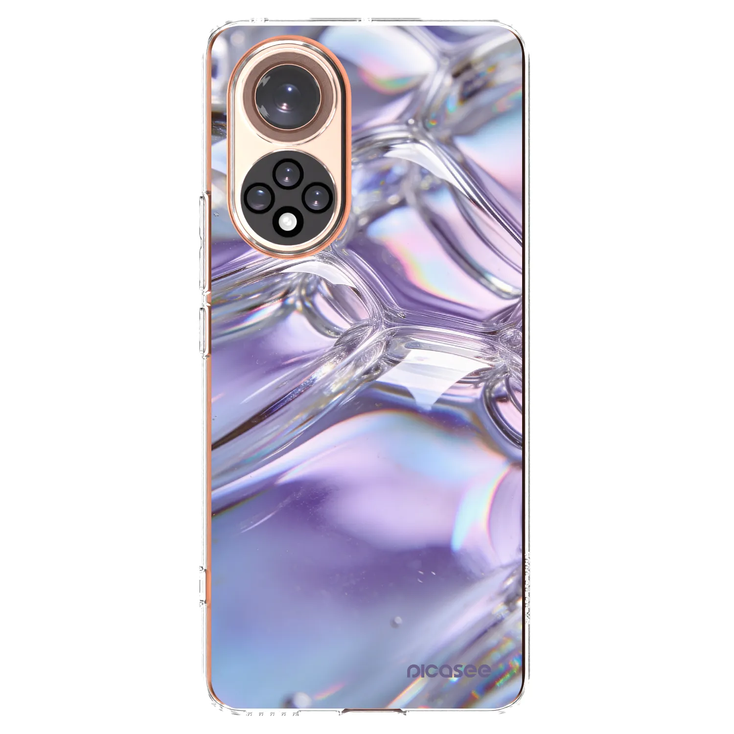 Picasee silikonový průhledný obal pro Huawei Nova 9 - Iridescent bubbles