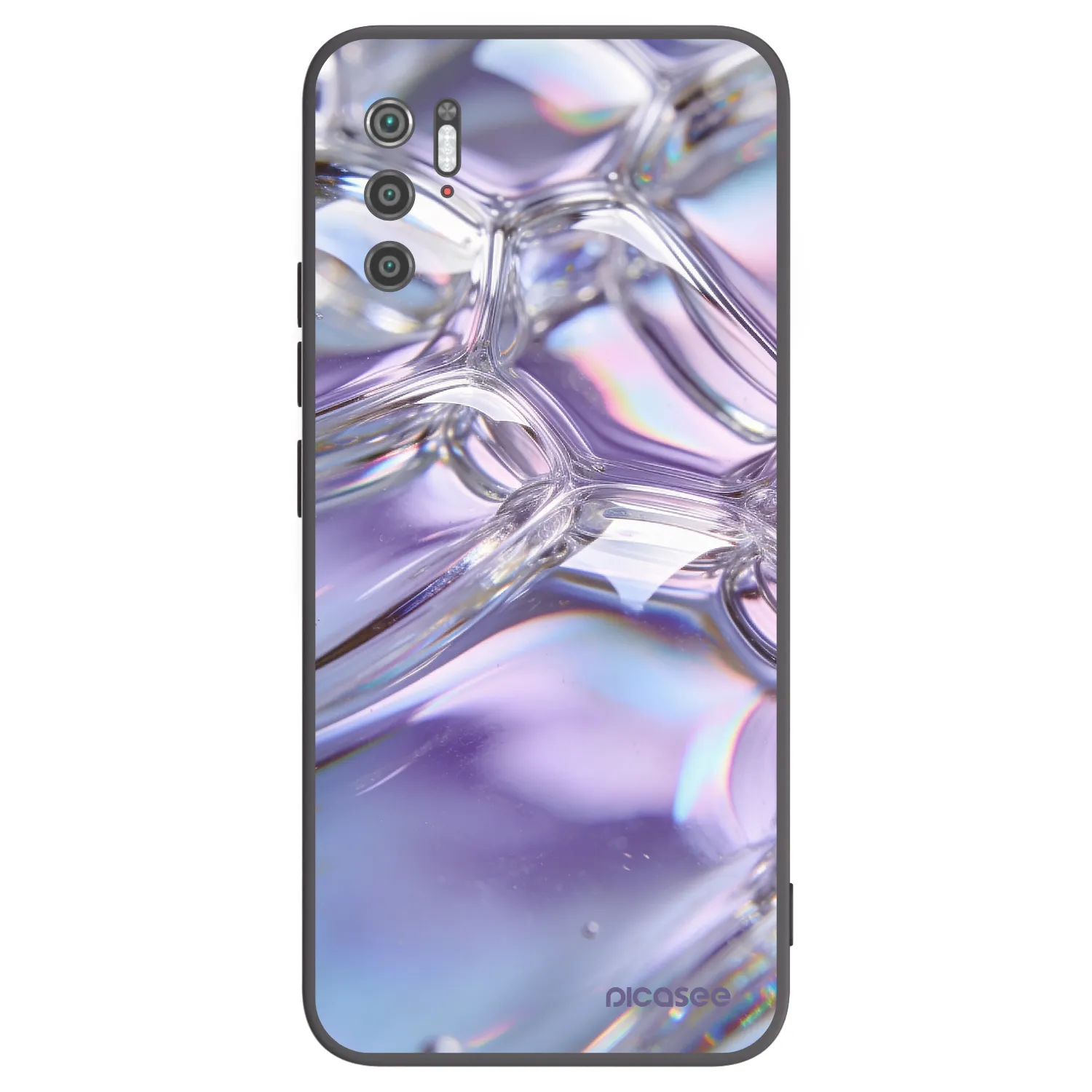 Picasee silikonový černý obal pro Xiaomi Poco M3 Pro 5G - Iridescent bubbles