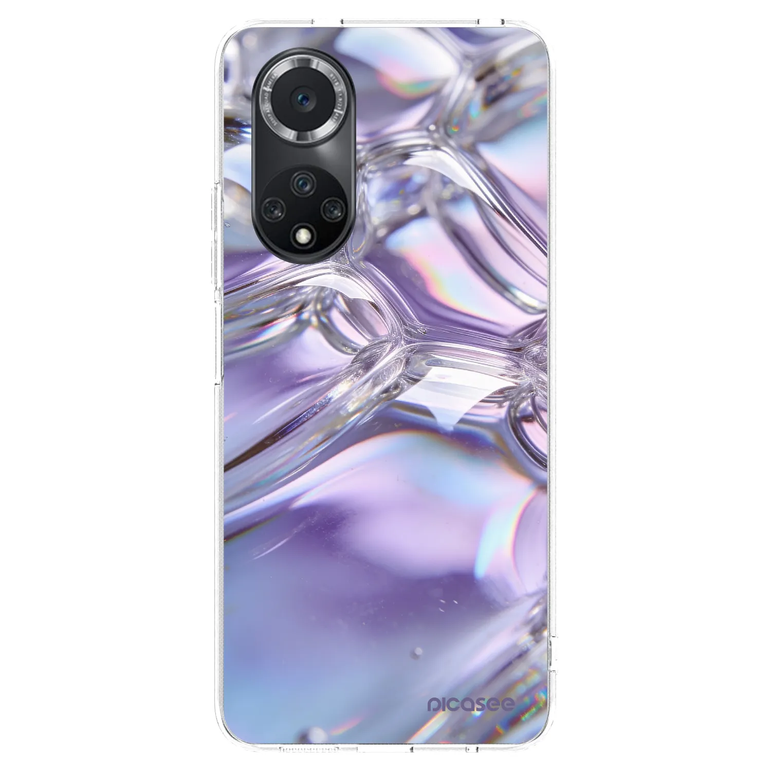 Picasee silikonový průhledný obal pro Huawei Nova 9 SE - Iridescent bubbles