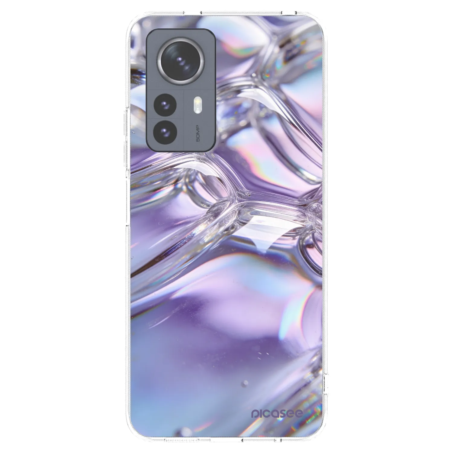 Picasee silikonový průhledný obal pro Xiaomi 12 Pro - Iridescent bubbles