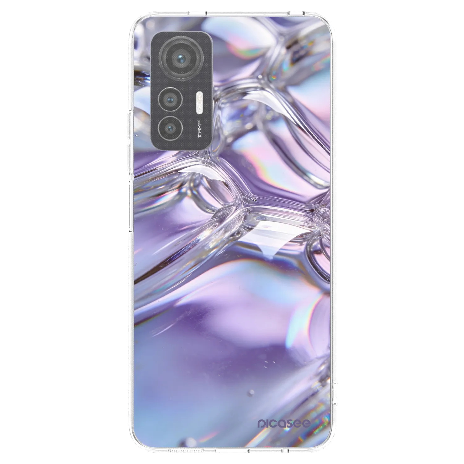 Picasee silikonový průhledný obal pro Xiaomi 12 Lite - Iridescent bubbles