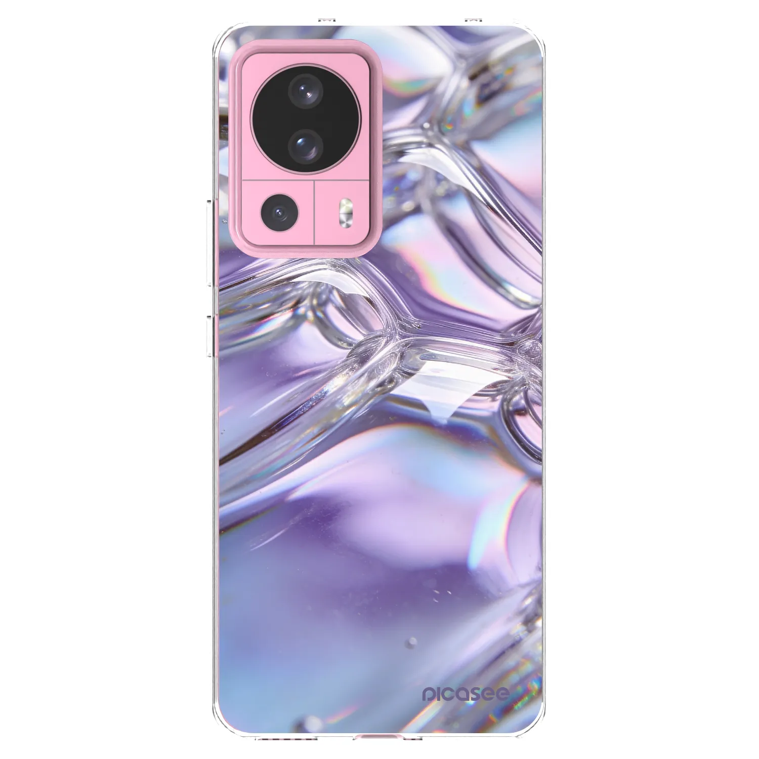 Picasee silikonový průhledný obal pro Xiaomi 13 Lite - Iridescent bubbles