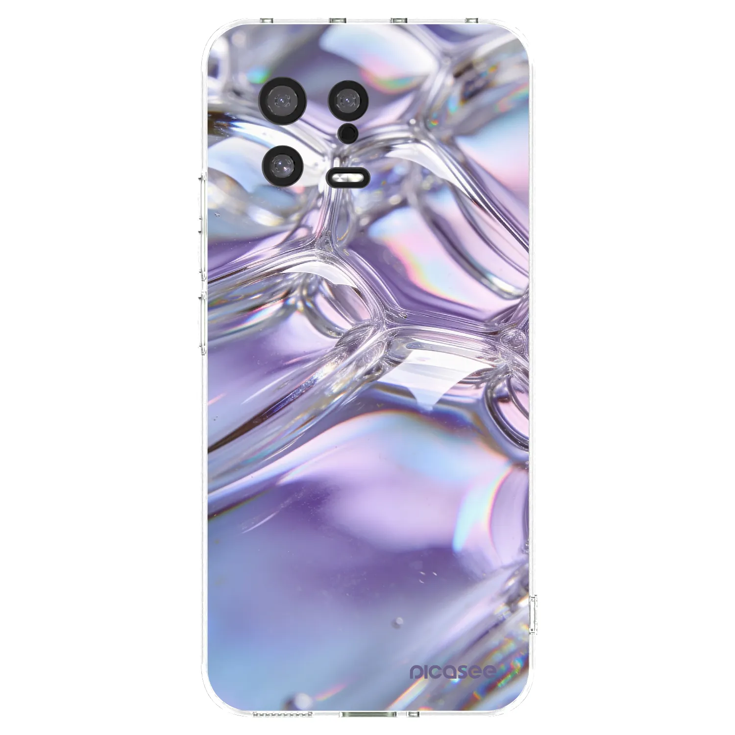 Picasee silikonový průhledný obal pro Xiaomi 13 - Iridescent bubbles