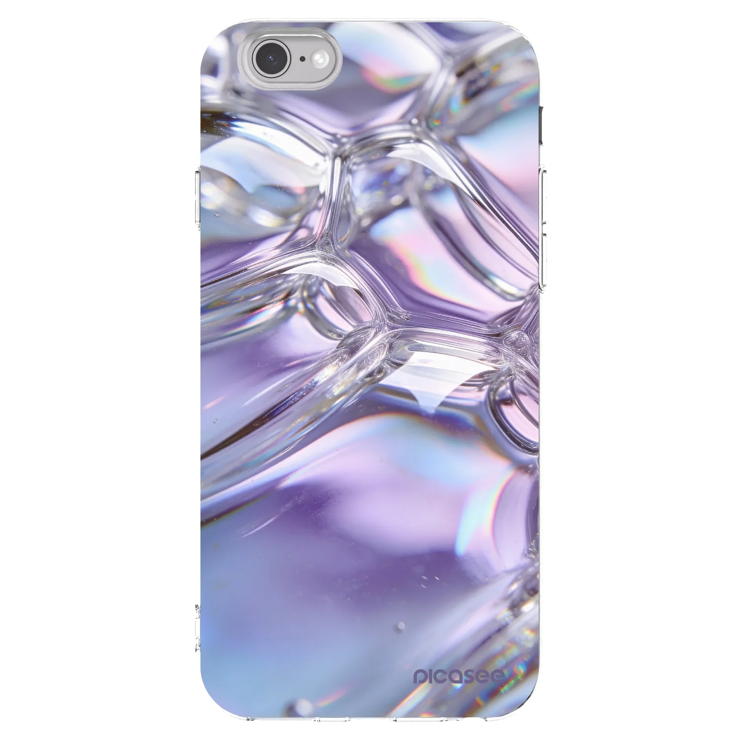 Picasee silikonový průhledný obal pro Apple iPhone 6/6S - Iridescent bubbles