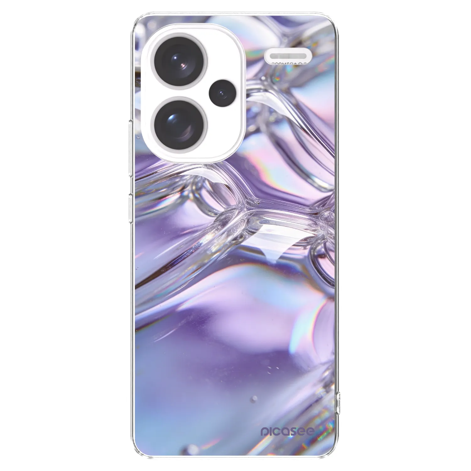 Picasee silikonový průhledný obal pro Xiaomi Redmi Note 13 Pro+ 5G - Iridescent bubbles