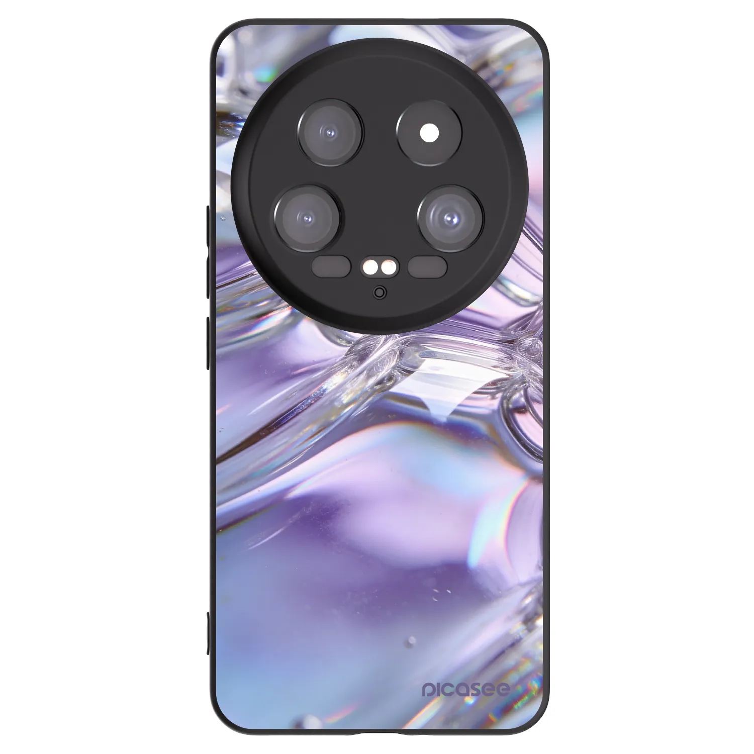 Picasee silikonový černý obal pro Xiaomi 14 Ultra - Iridescent bubbles