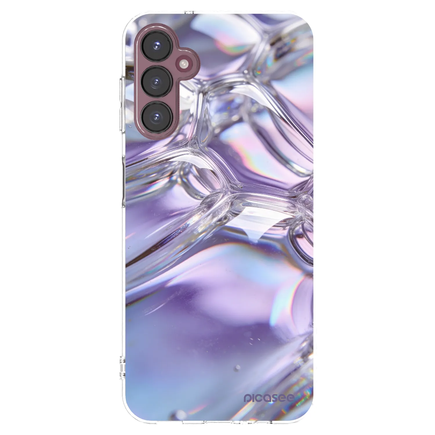 Picasee silikonový průhledný obal pro Samsung Galaxy A05s A057G - Iridescent bubbles