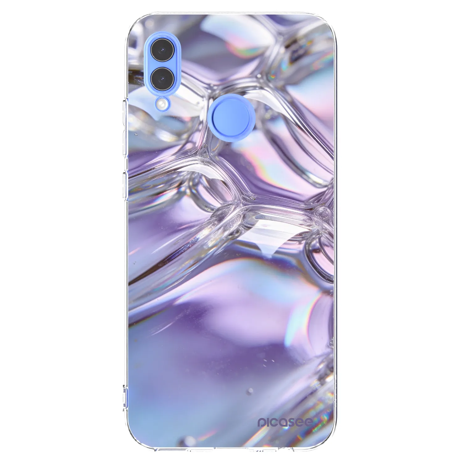 Picasee silikonový průhledný obal pro Huawei P Smart 2019 - Iridescent bubbles