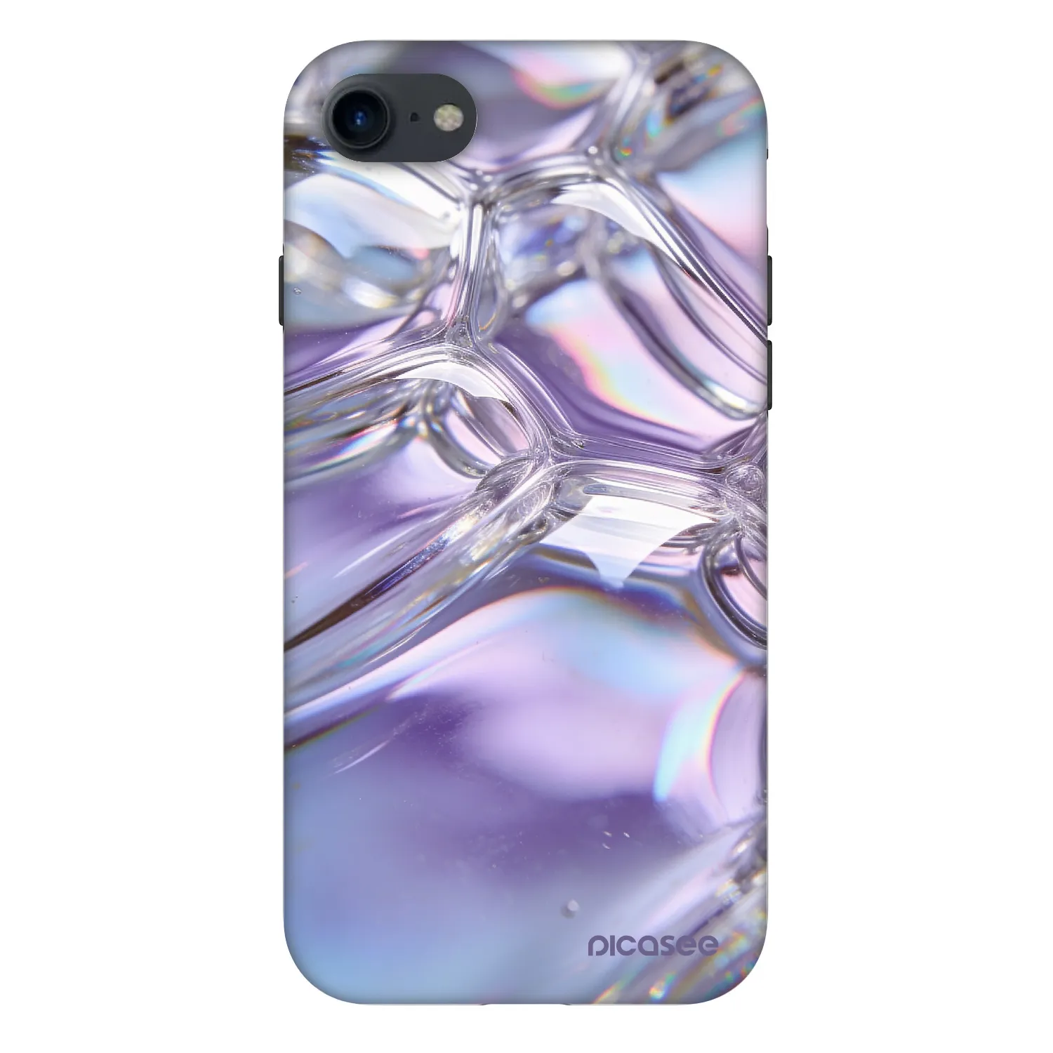 Picasee Fashion Case pro Apple iPhone SE 2020 - Iridescent bubbles