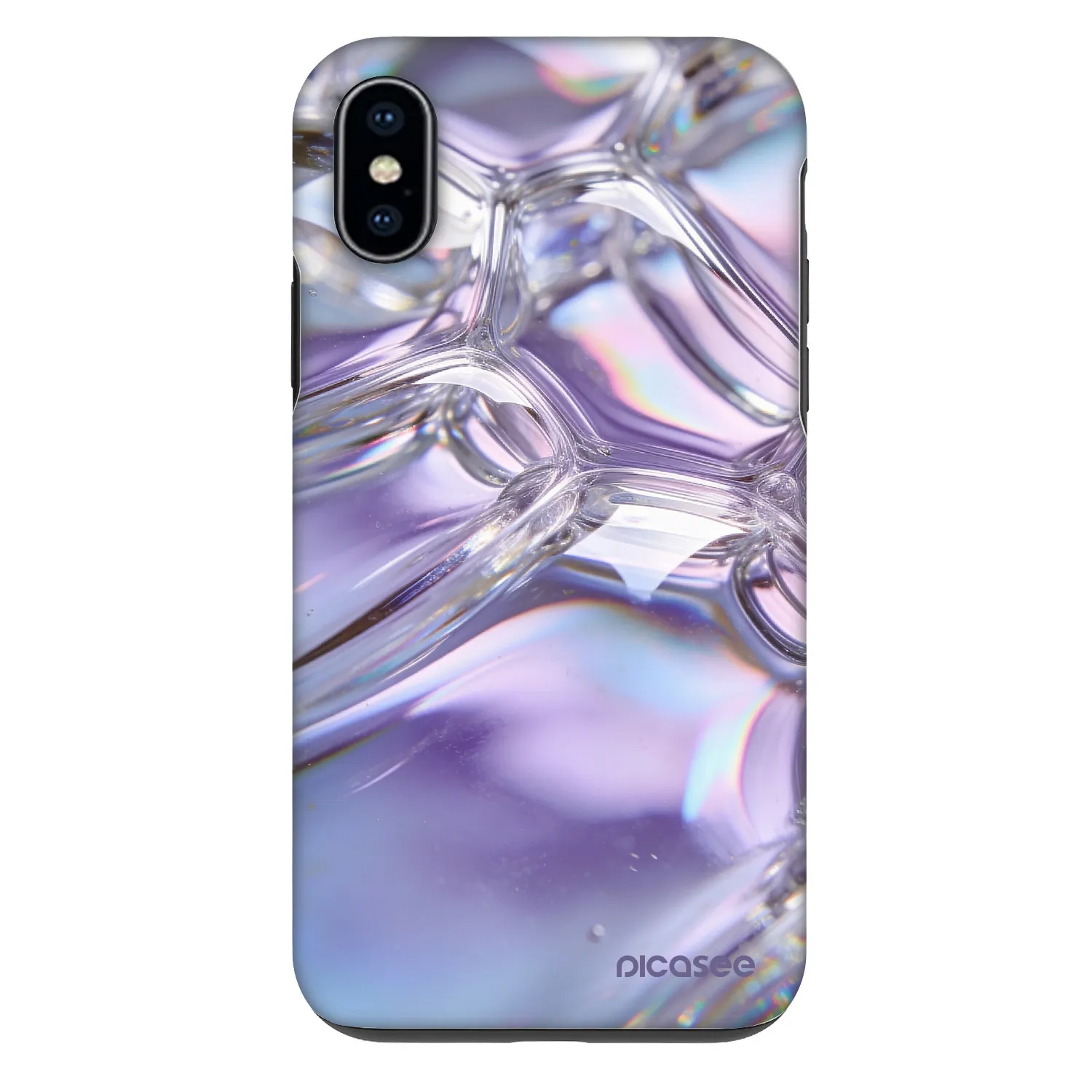 Picasee Fashion Case pro Apple iPhone X/XS - Iridescent bubbles