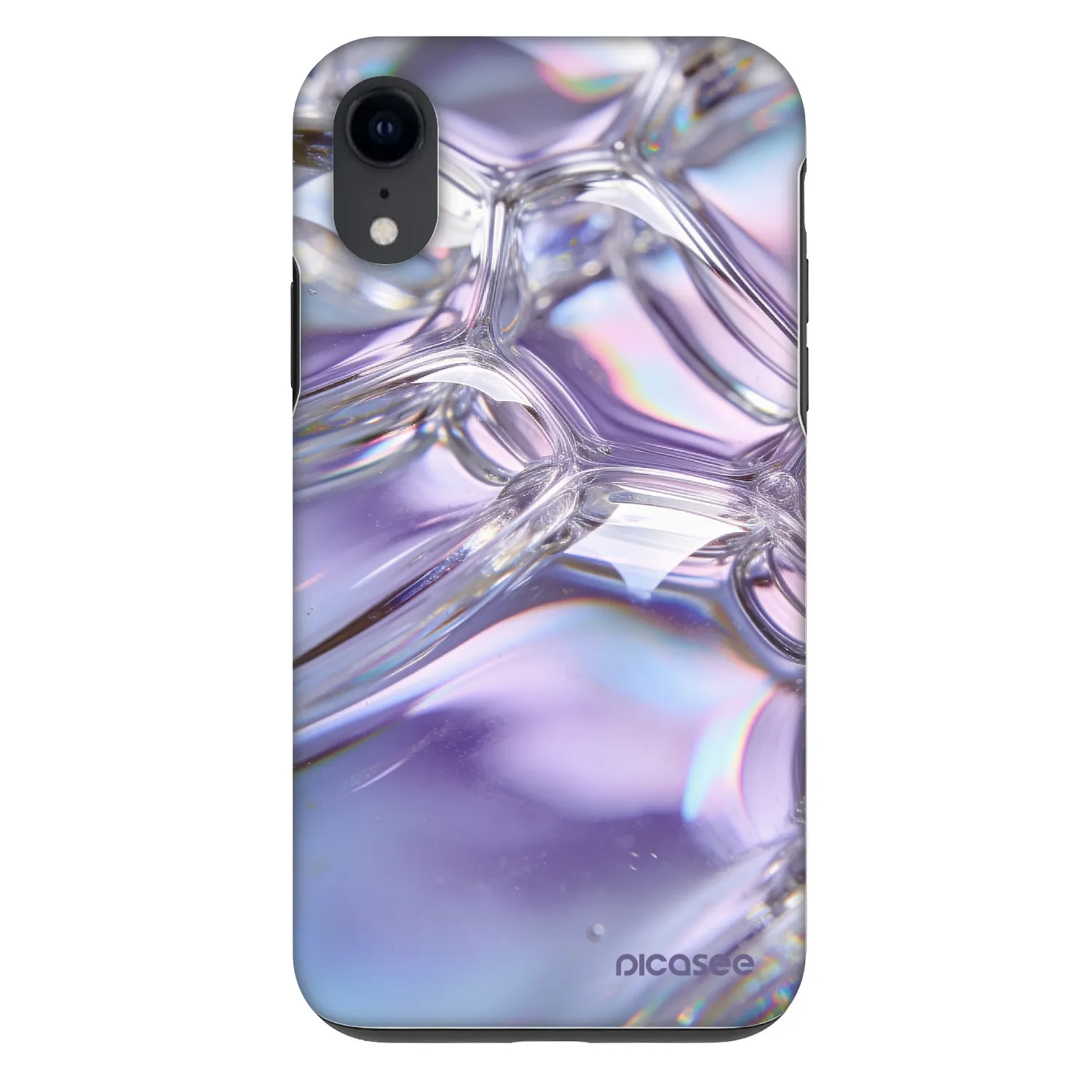 Picasee Fashion Case pro Apple iPhone XR - Iridescent bubbles