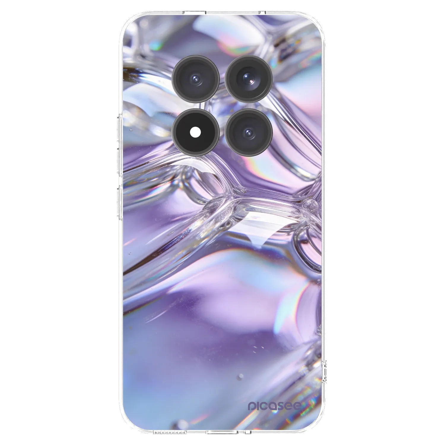 Picasee silikonový průhledný obal pro Xiaomi Redmi Note 15 Pro+ - Iridescent bubbles
