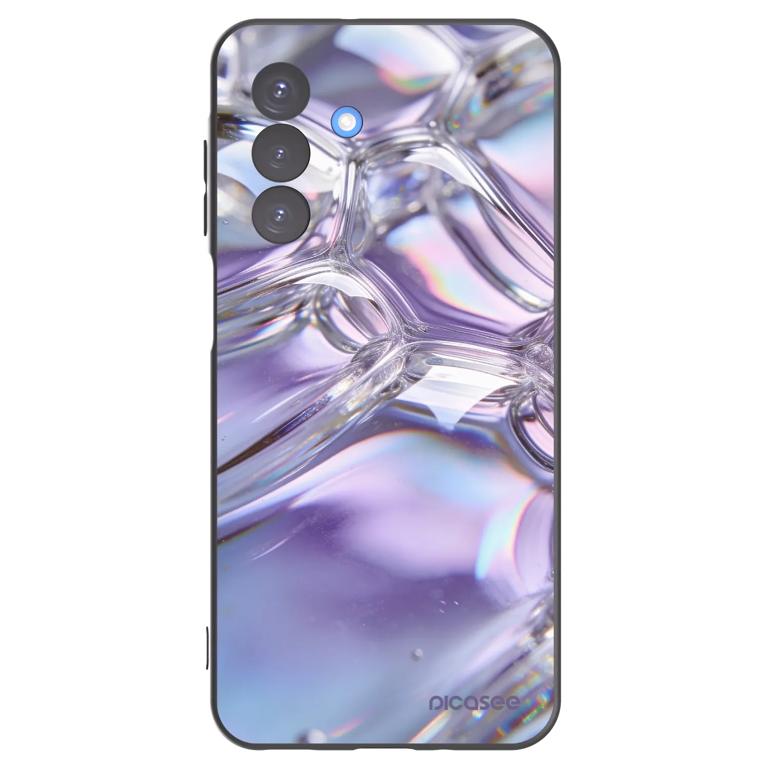 Picasee silikonový černý obal pro Samsung Galaxy A17 5G - Iridescent bubbles