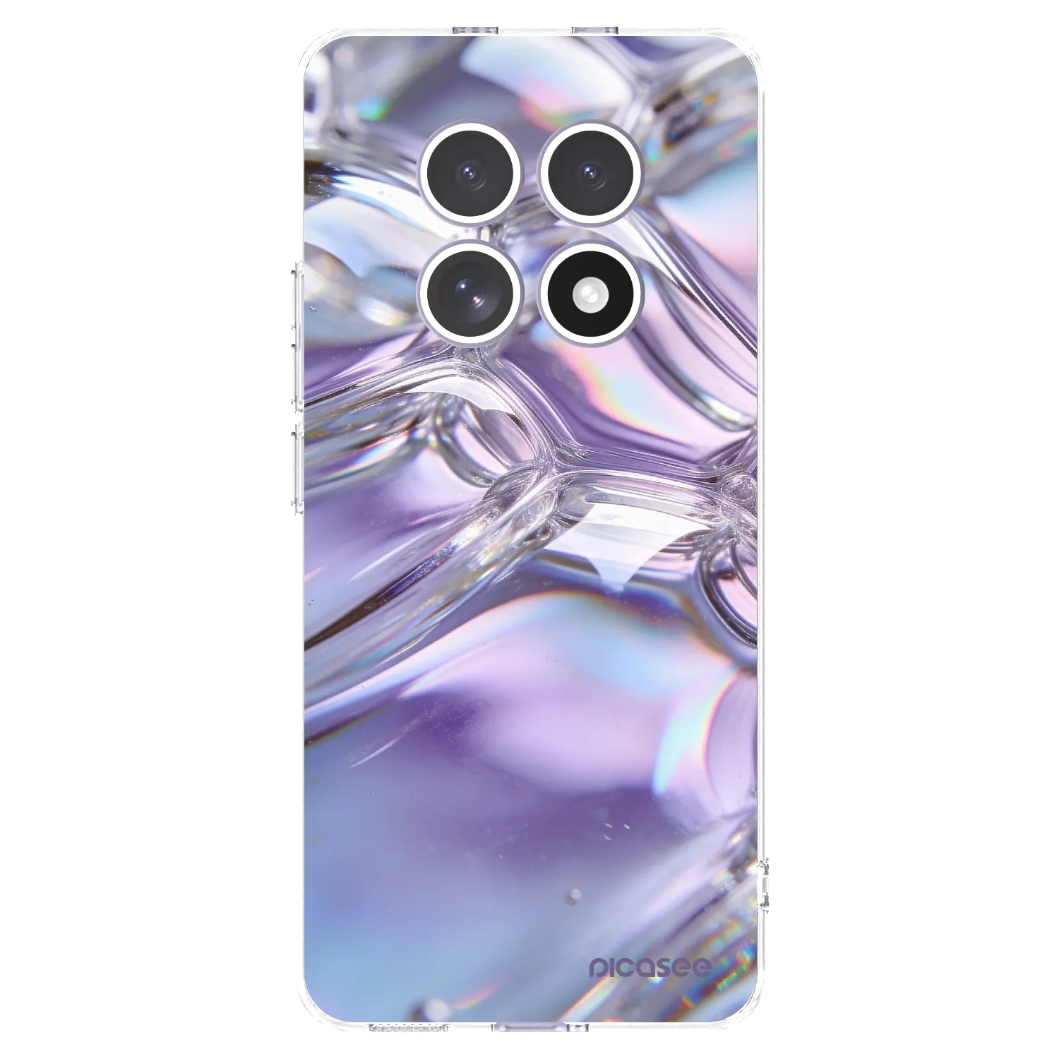 Picasee silikonový průhledný obal pro Xiaomi Redmi Note 15 4G - Iridescent bubbles