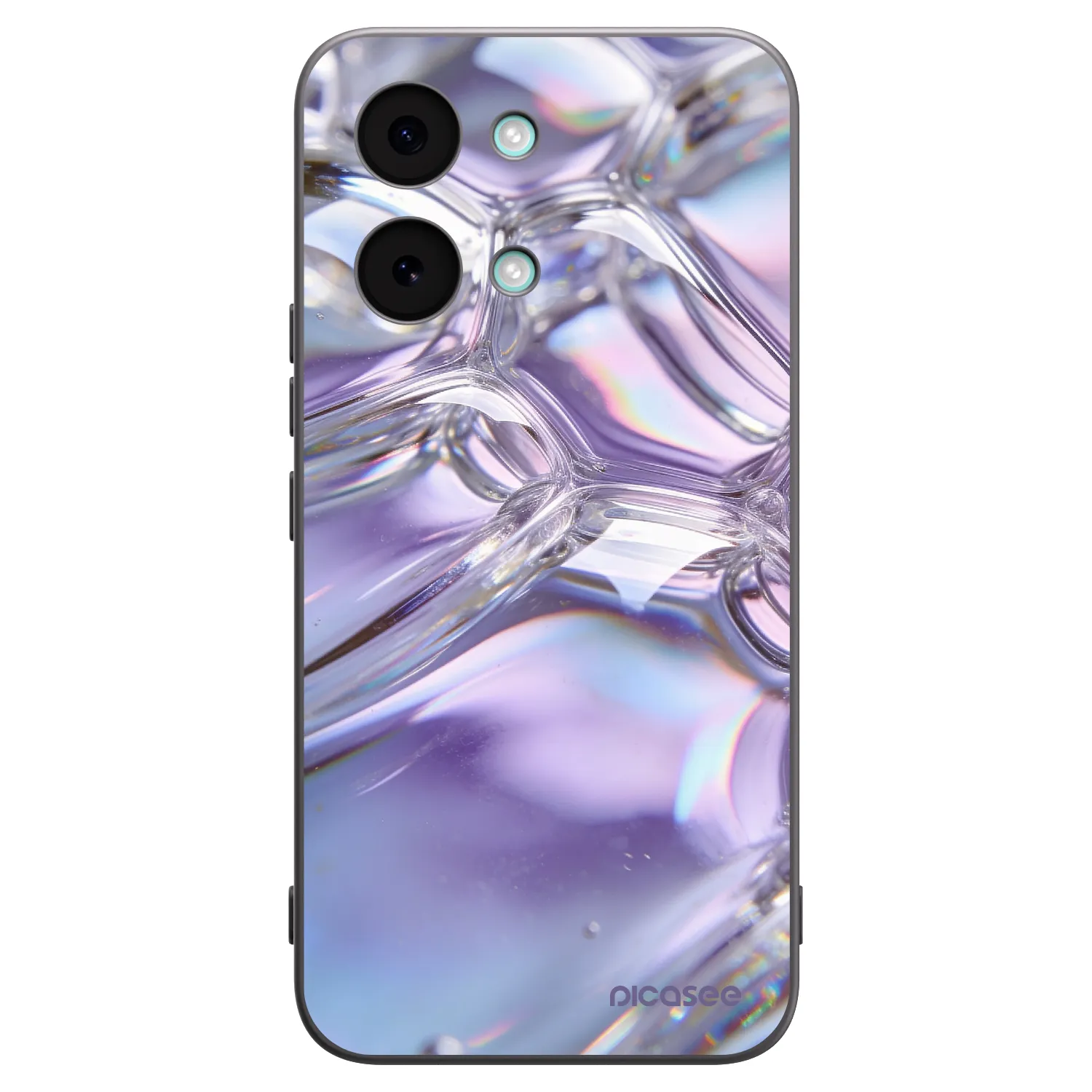 Picasee silikonový černý obal pro Xiaomi Poco X8 Pro Max - Iridescent bubbles