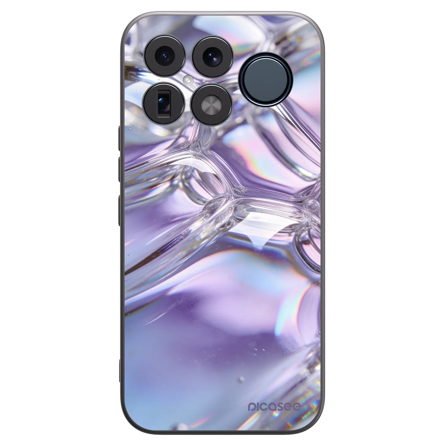 Picasee silikonový černý obal pro Xiaomi Poco F8 Ultra - Iridescent bubbles