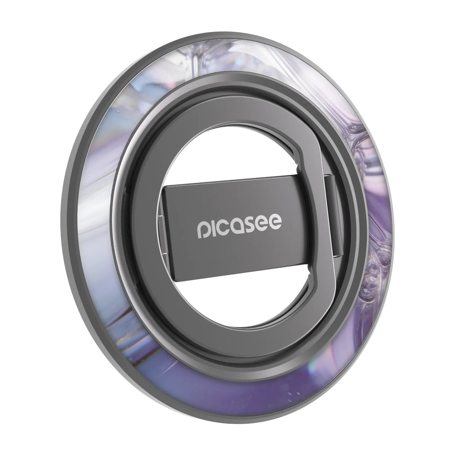 Picasee Magnetický držák - Černý - Iridescent bubbles