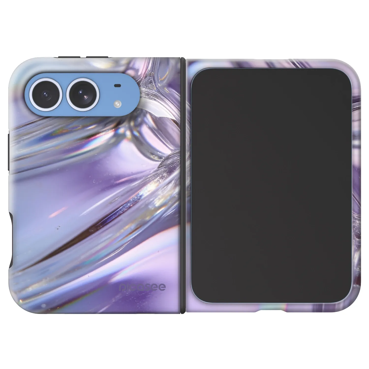 Picasee Fashion Case MagSafe Apple iPhone Duo - Iridescent bubbles