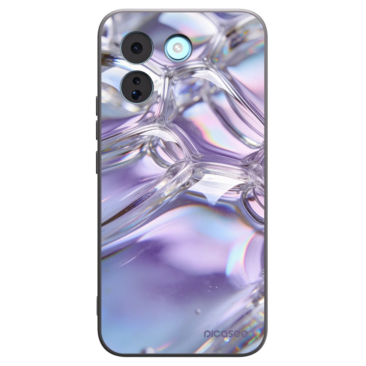 Picasee silikonový černý obal pro Xiaomi Redmi Note 17 Pro MAX 5G - Iridescent bubbles