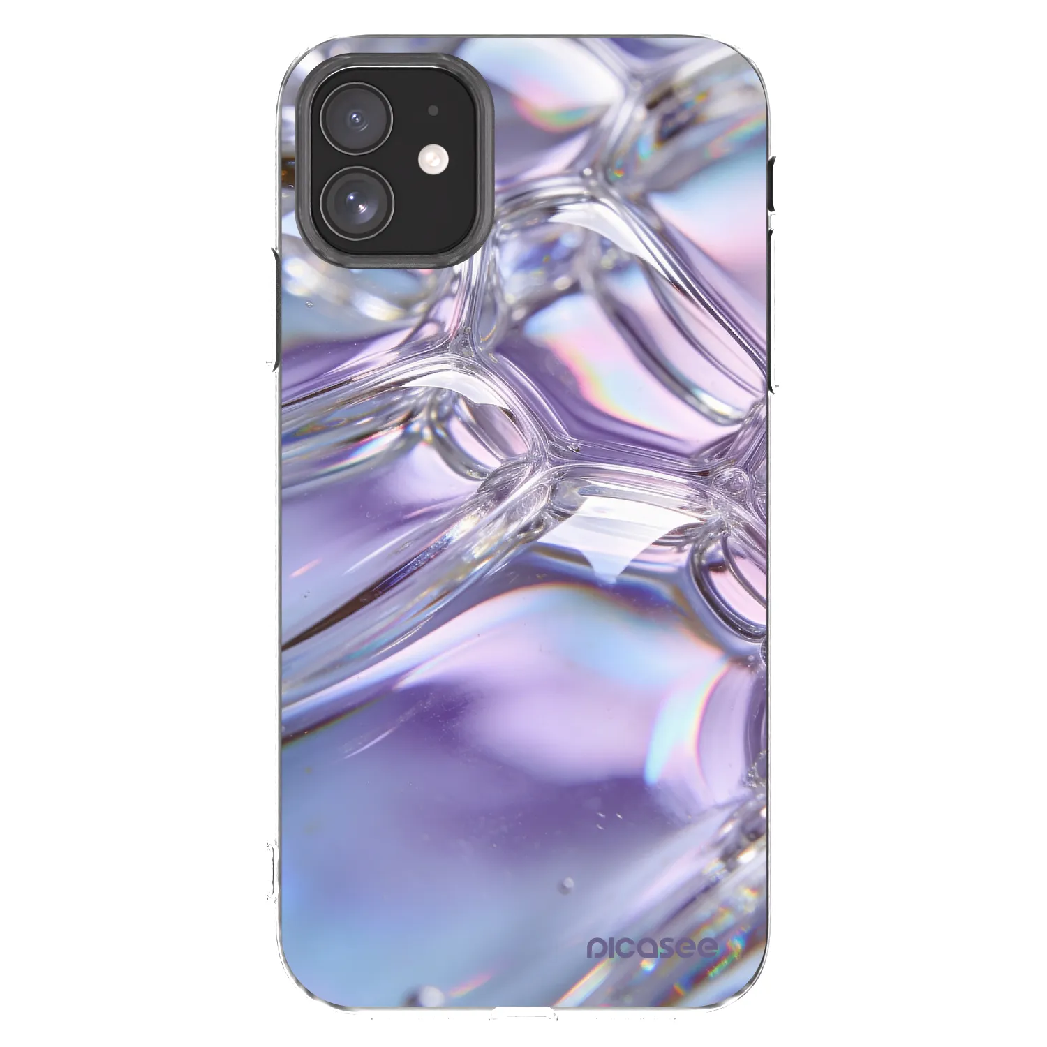 Picasee silikonový průhledný obal pro Apple iPhone 11 - Iridescent bubbles