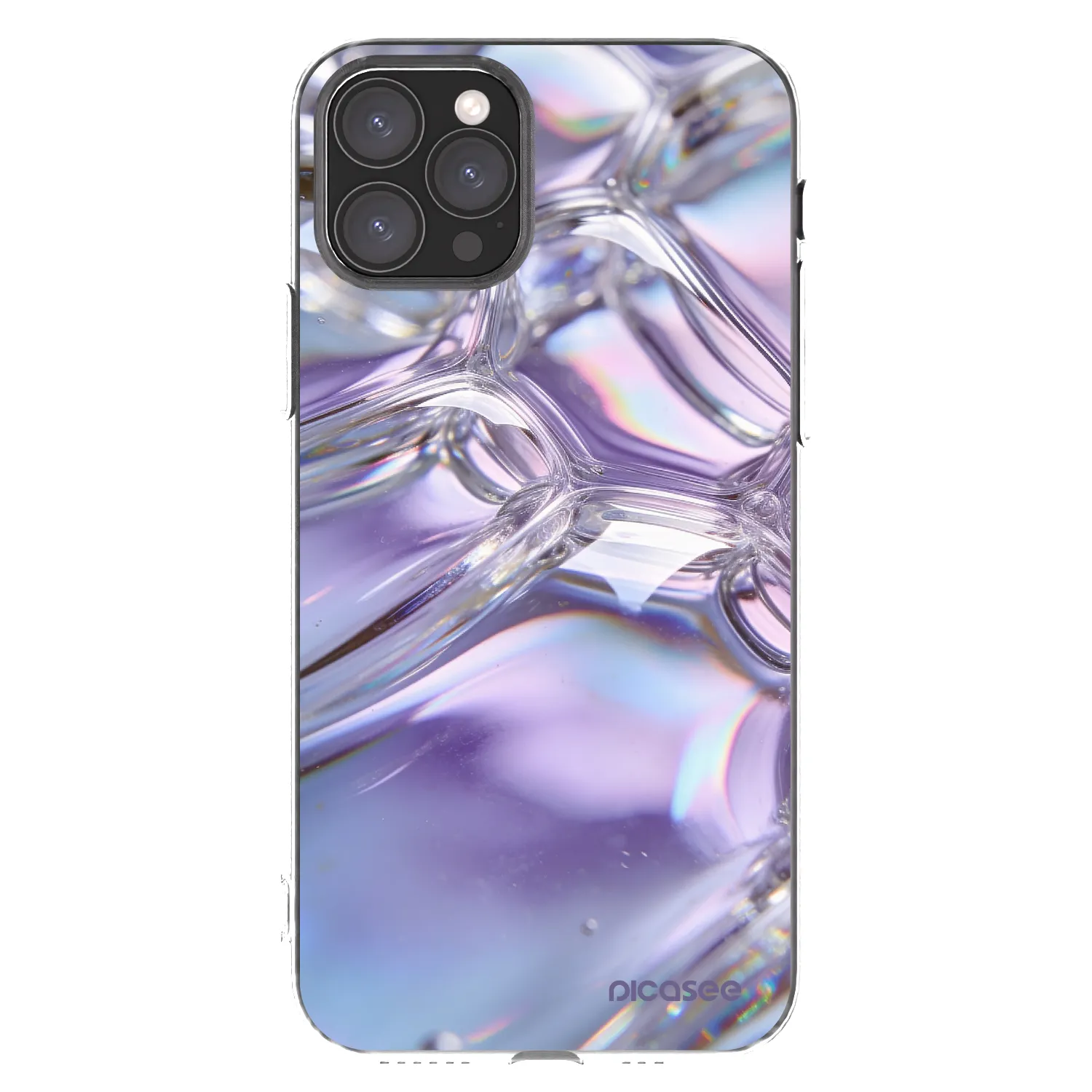Picasee silikonový průhledný obal pro Apple iPhone 11 Pro - Iridescent bubbles