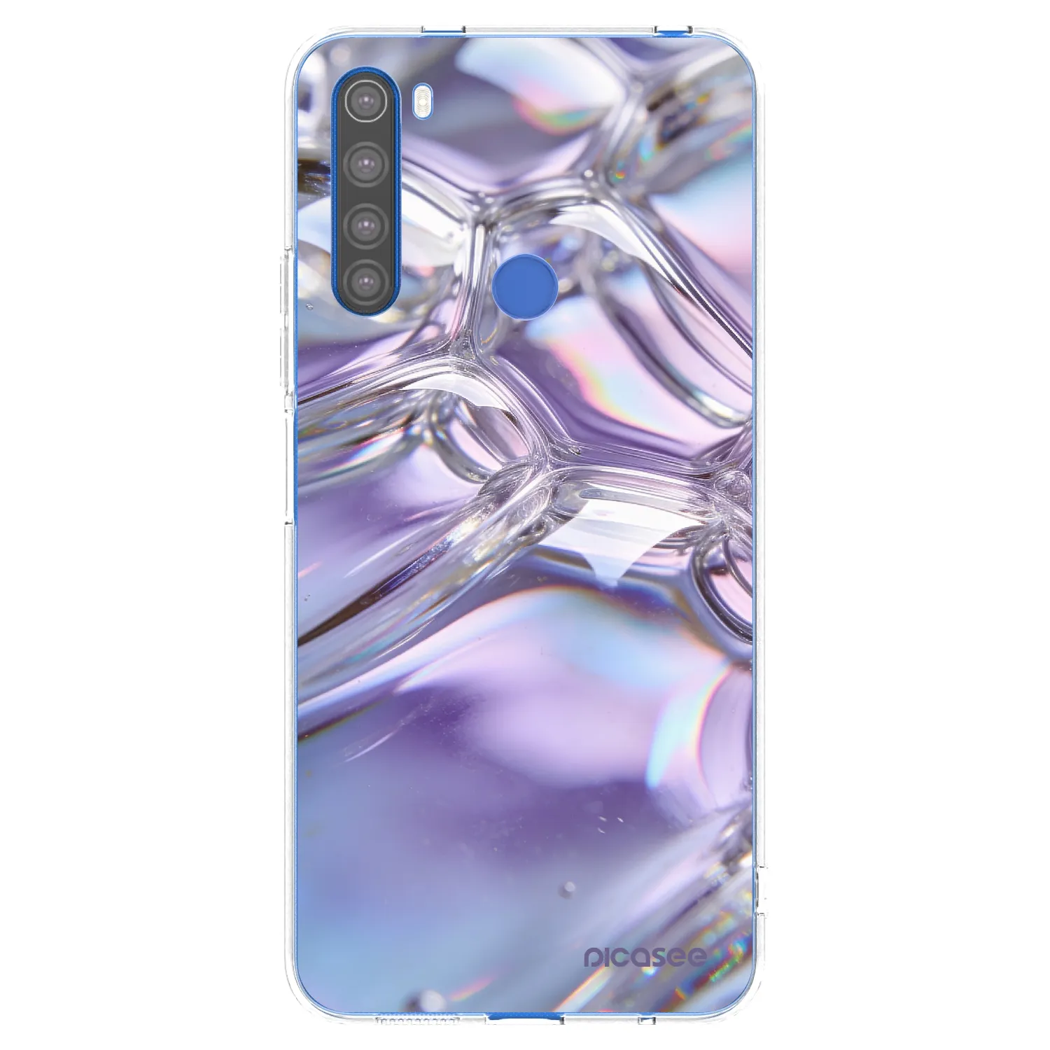 Picasee silikonový průhledný obal pro Xiaomi Redmi Note 8T - Iridescent bubbles