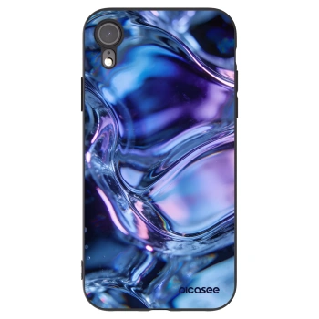 Picasee silikonový černý obal pro Apple iPhone XR - Iris liquid