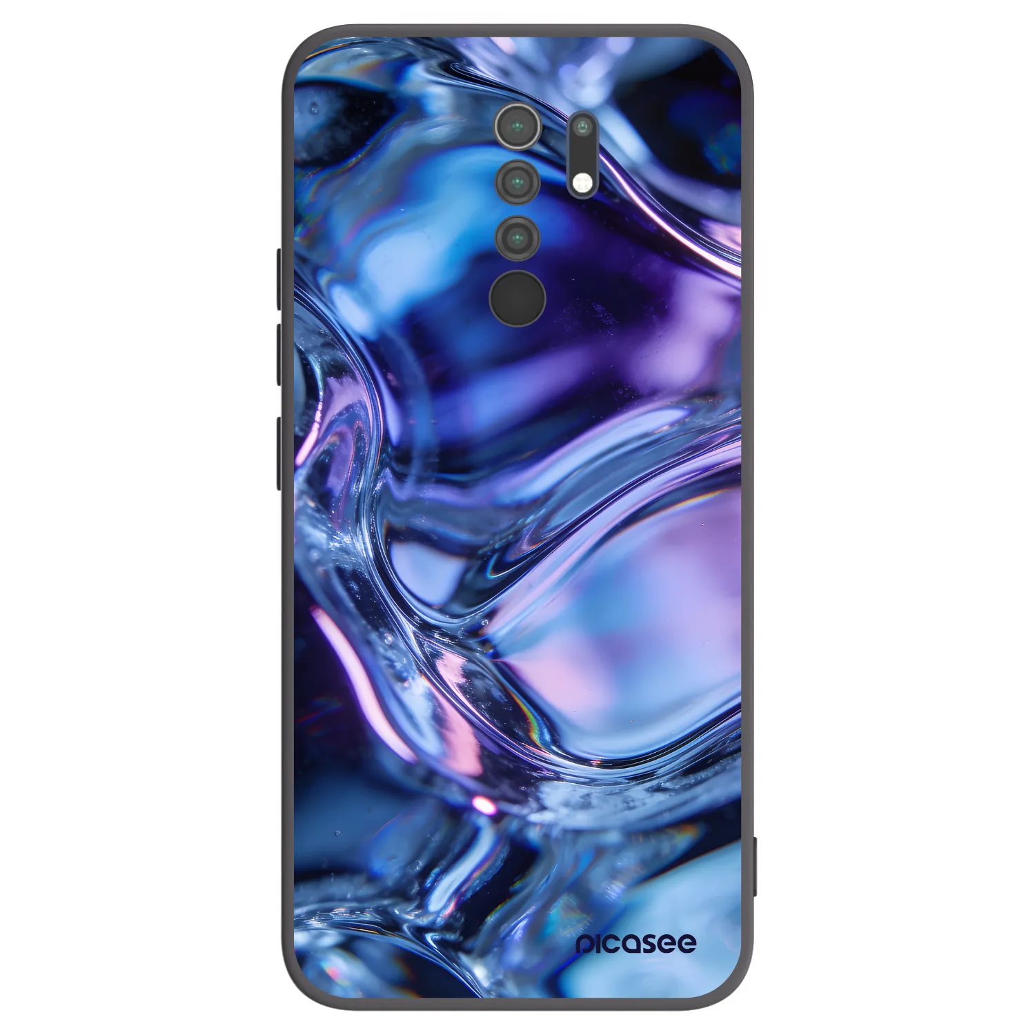 Picasee silikonový černý obal pro Xiaomi Redmi 9 - Iris liquid