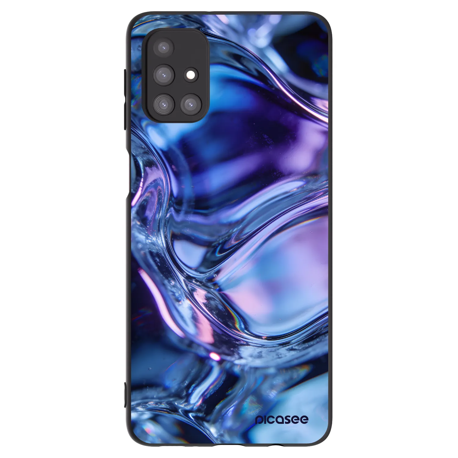 Picasee silikonový černý obal pro Samsung Galaxy M31s - Iris liquid