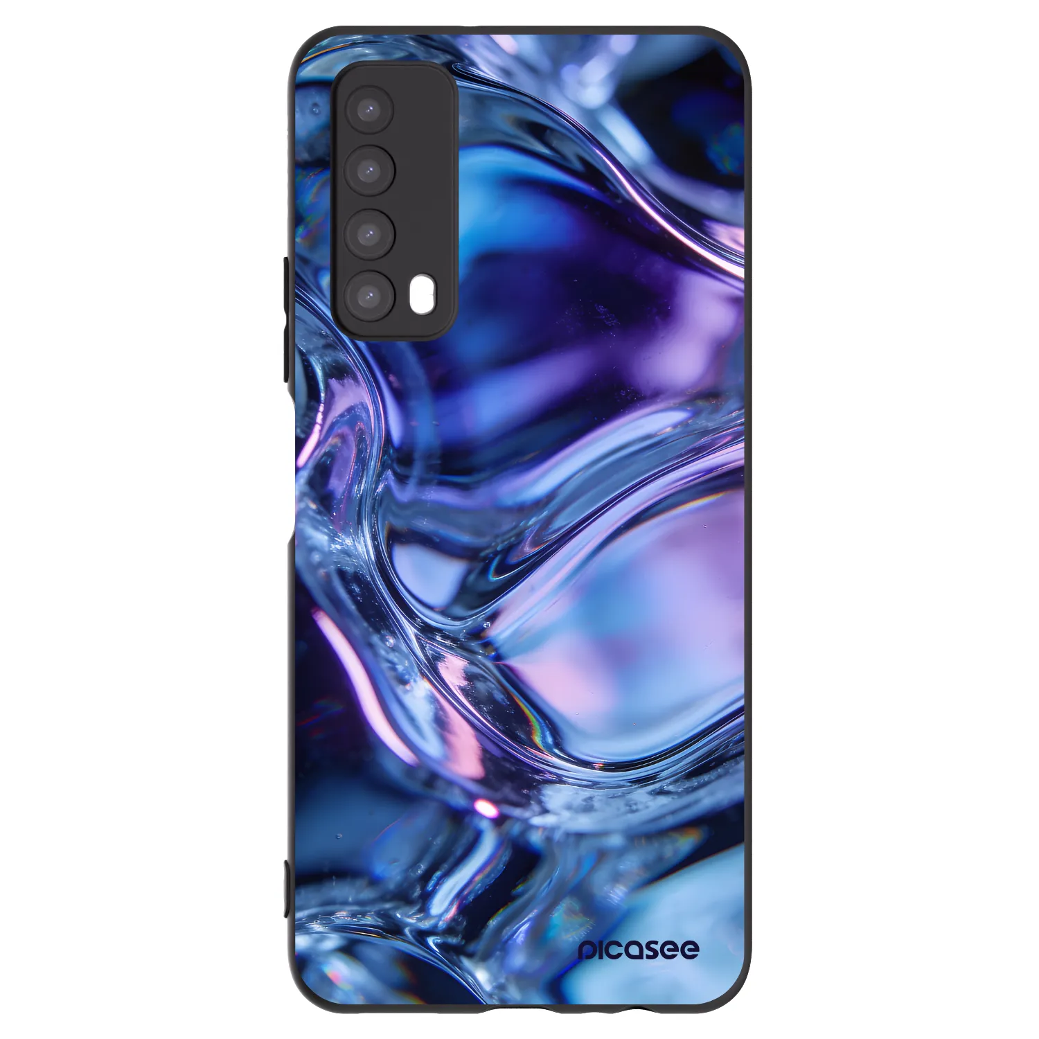 Picasee silikonový černý obal pro Huawei P Smart 2021 - Iris liquid