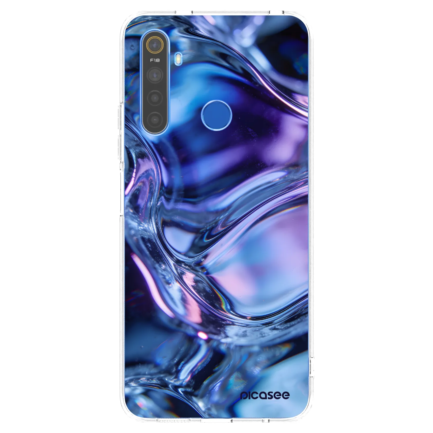 Picasee silikonový průhledný obal pro Realme 5 - Iris liquid