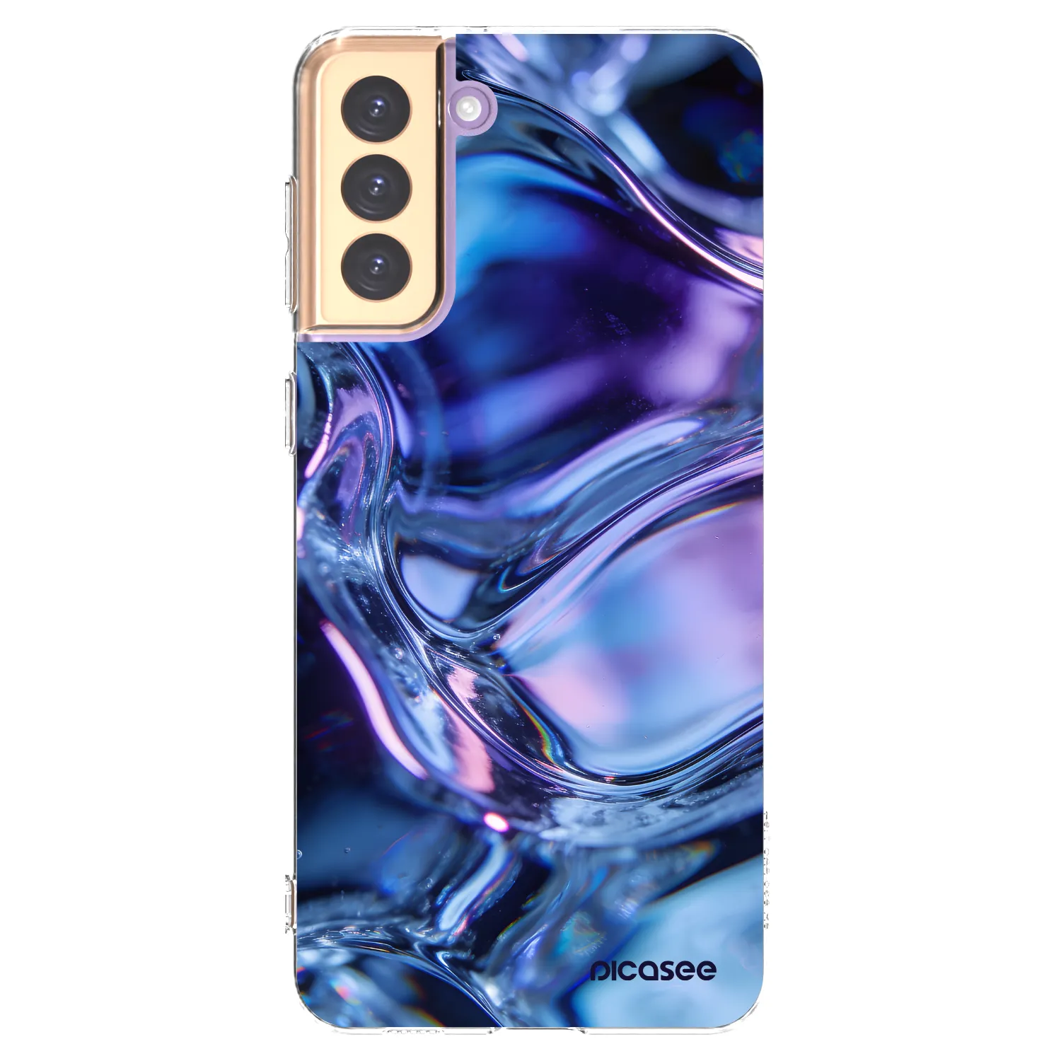 Picasee silikonový průhledný obal pro Samsung Galaxy S21+ 5G G996F - Iris liquid