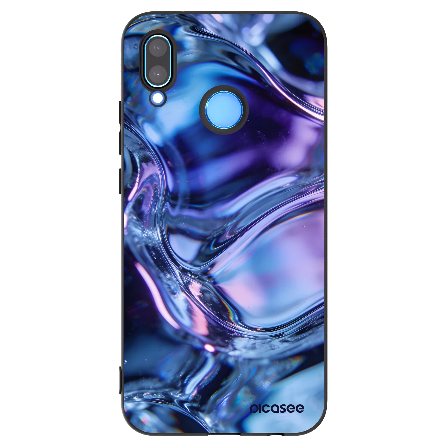 Picasee silikonový černý obal pro Huawei P20 Lite - Iris liquid