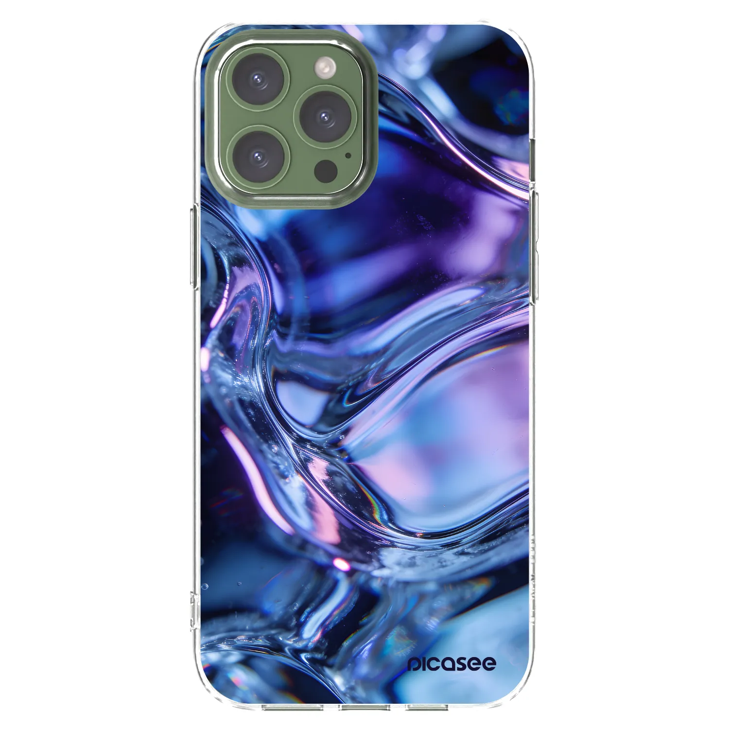Picasee silikonový průhledný obal pro Apple iPhone 13 Pro Max - Iris liquid
