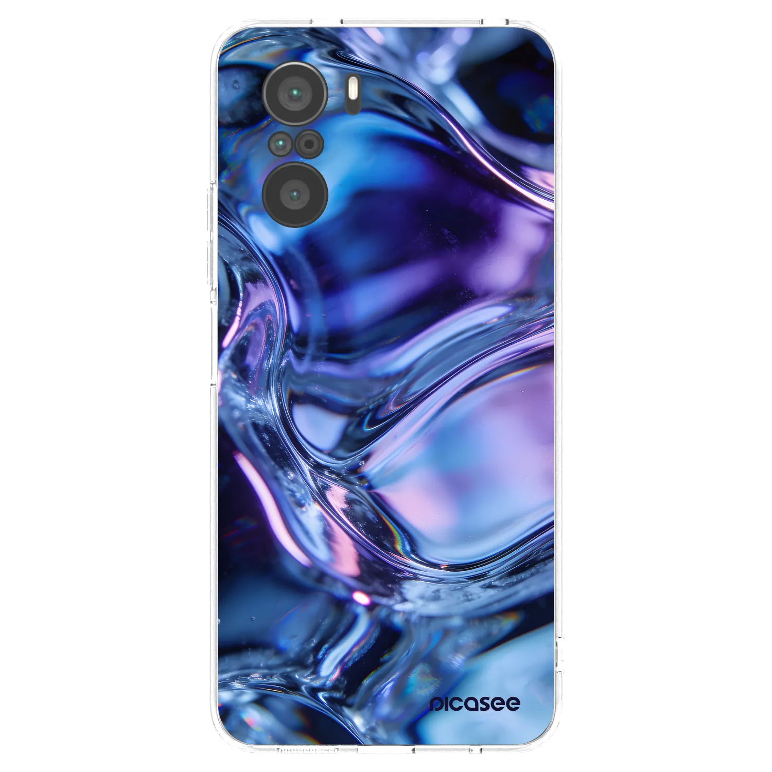 Picasee silikonový průhledný obal pro Xiaomi Poco F3 - Iris liquid