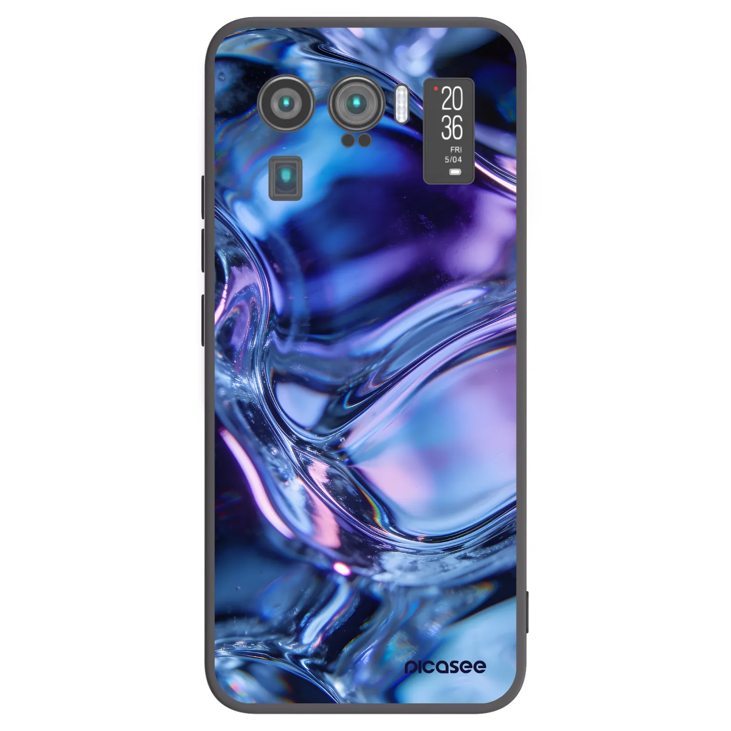 Picasee silikonový černý obal pro Xiaomi Mi 11 Ultra - Iris liquid