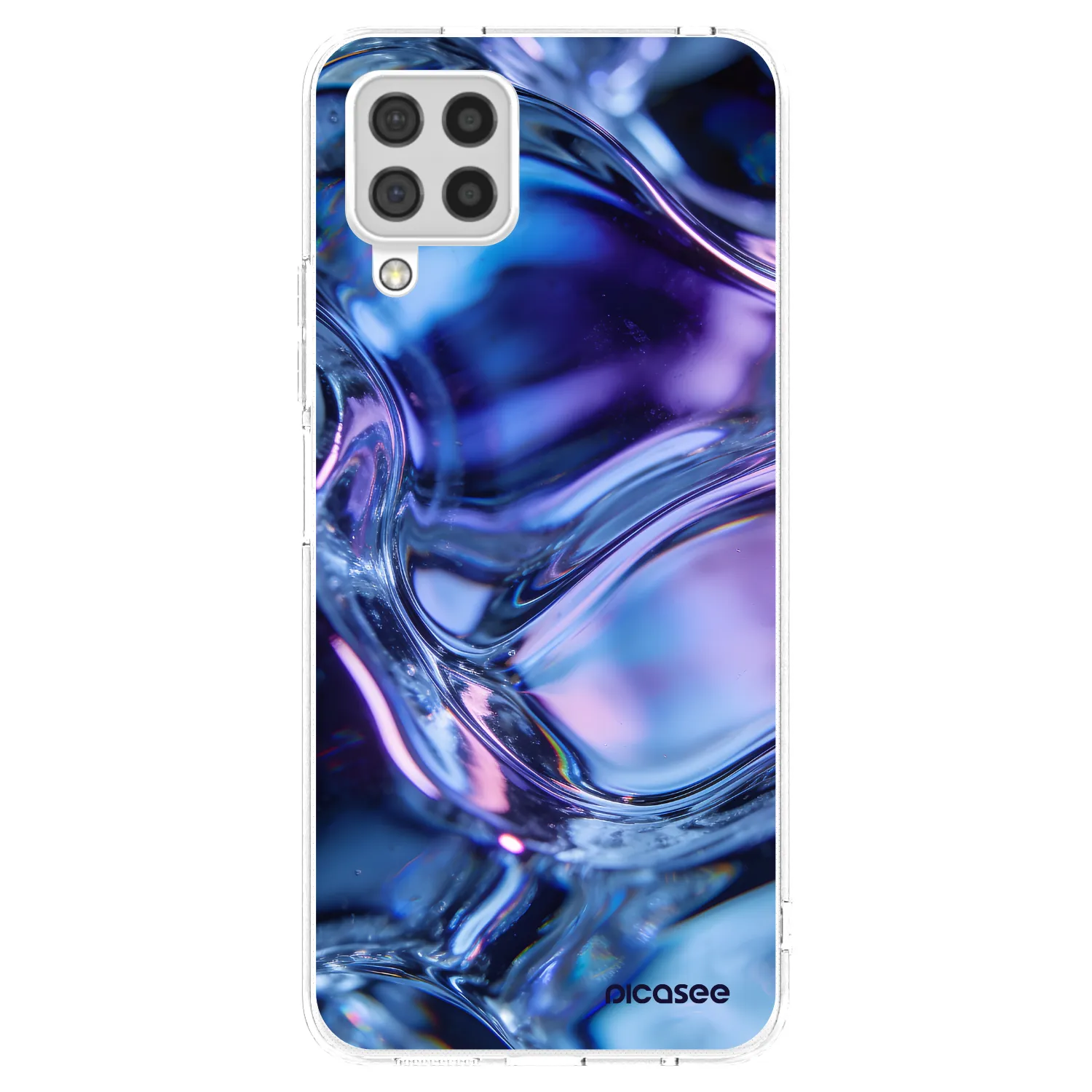 Picasee silikonový průhledný obal pro Samsung Galaxy A22 A225F 4G - Iris liquid