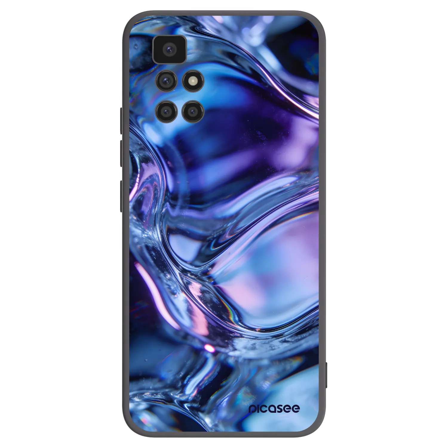 Picasee silikonový černý obal pro Xiaomi Redmi 10 - Iris liquid