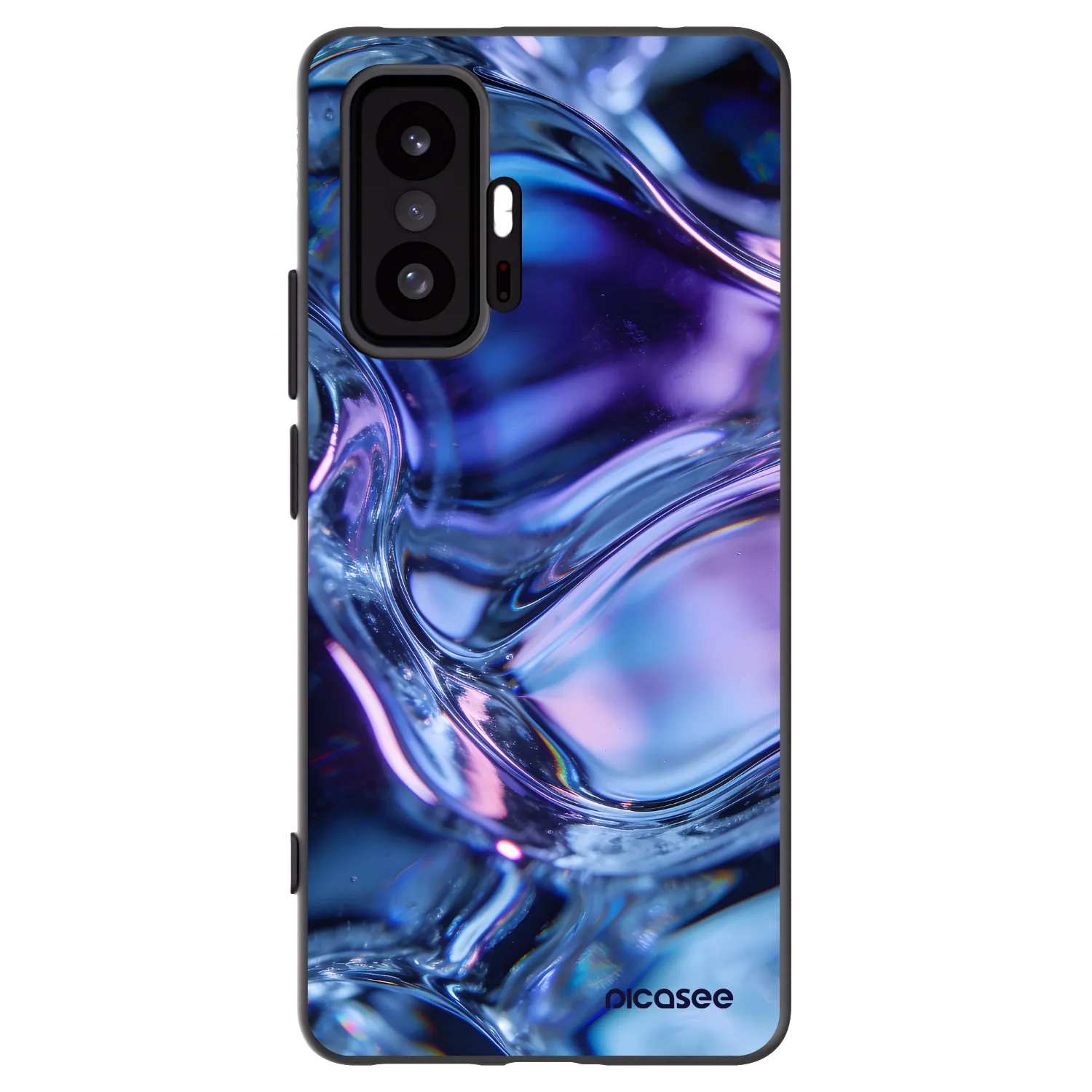 Picasee silikonový černý obal pro Xiaomi 11T Pro - Iris liquid