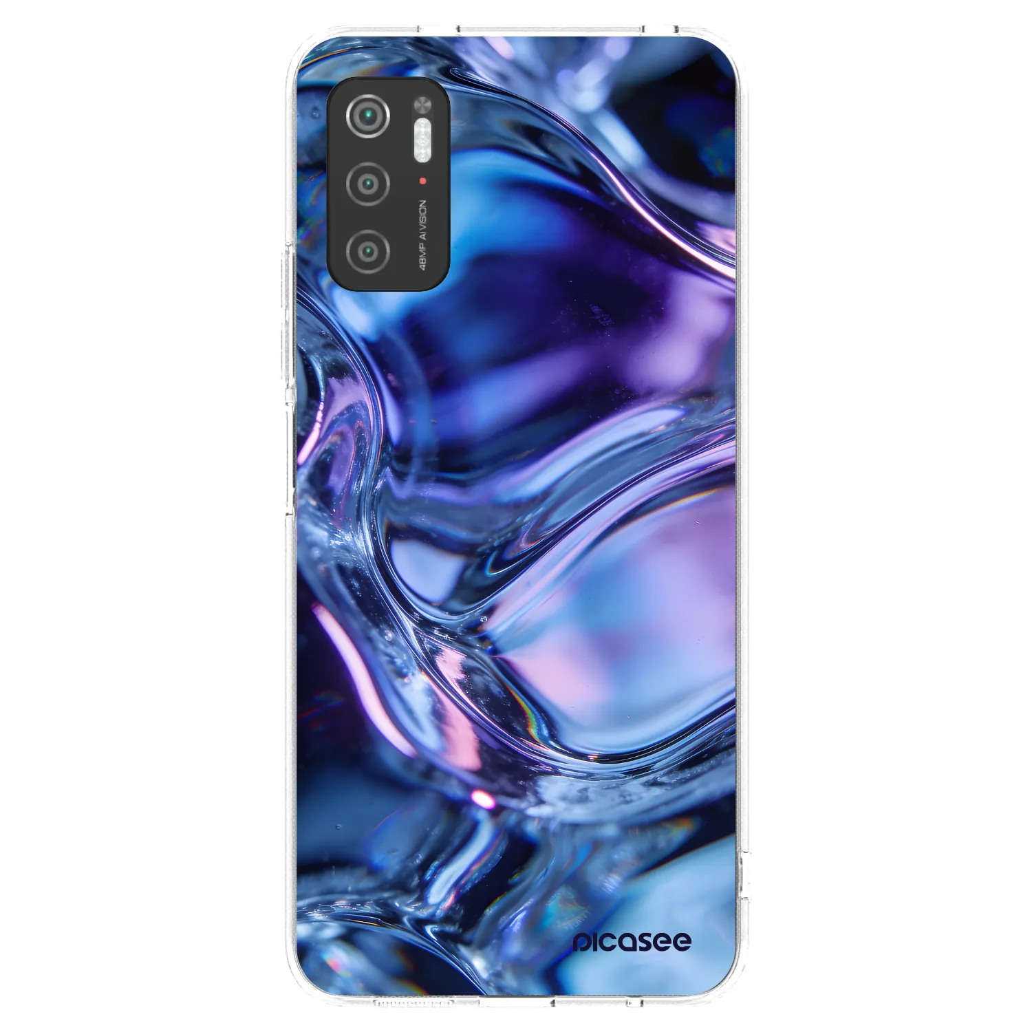 Picasee silikonový průhledný obal pro Xiaomi Poco M3 Pro 5G - Iris liquid