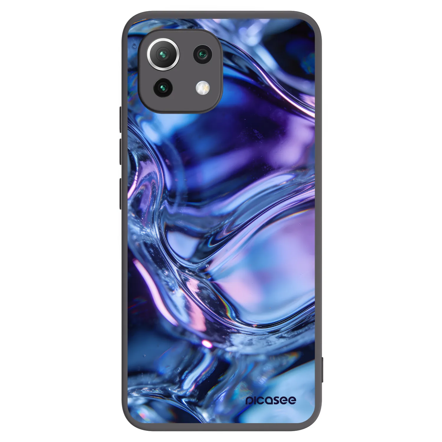 Picasee silikonový černý obal pro Xiaomi 11 Lite 5G NE - Iris liquid
