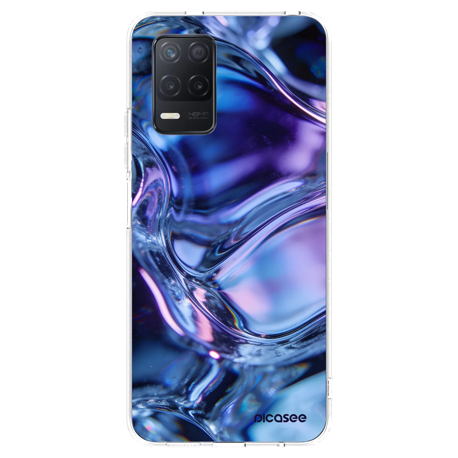 Picasee silikonový průhledný obal pro Realme 8 5G - Iris liquid