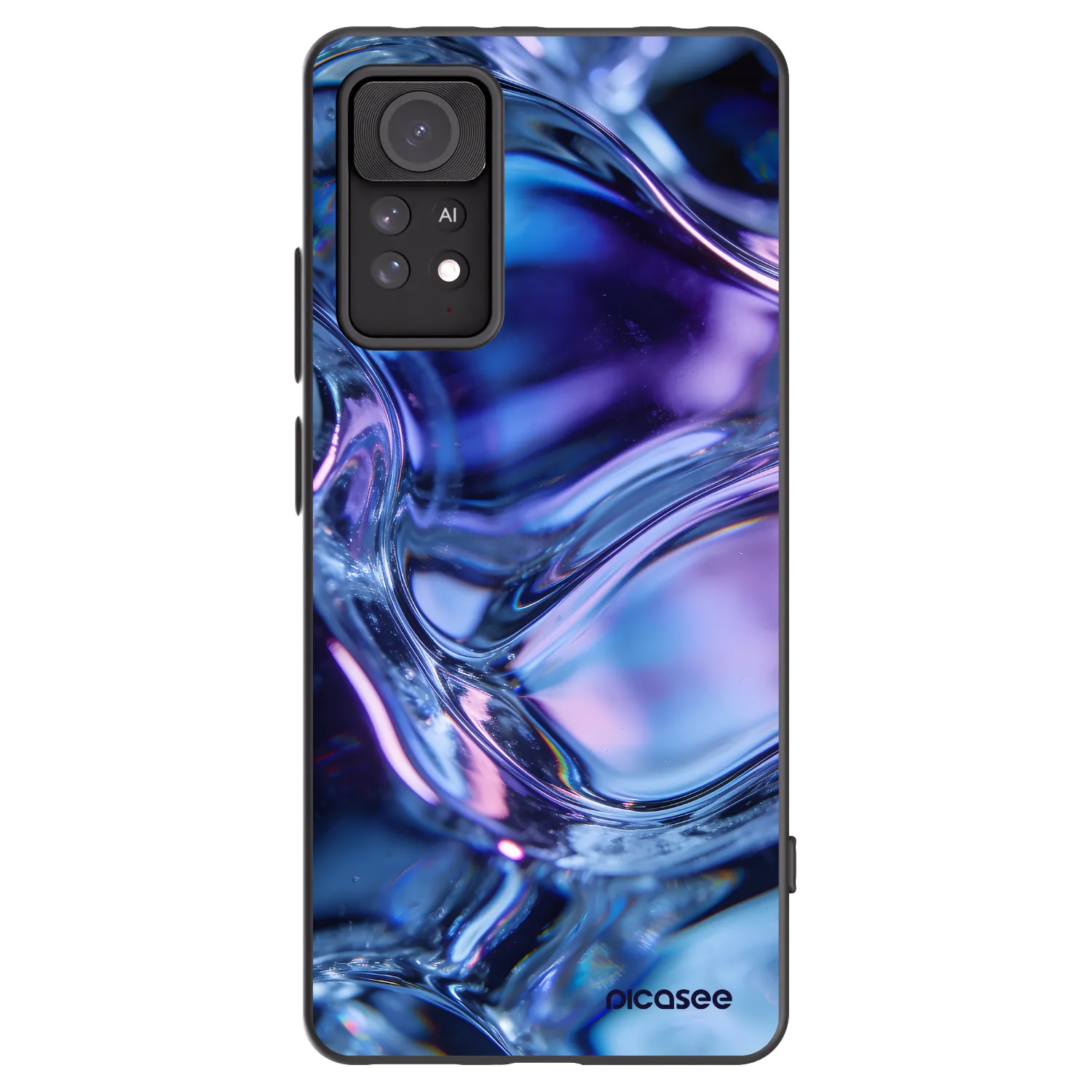 Picasee silikonový černý obal pro Xiaomi Redmi Note 11 Pro 5G - Iris liquid
