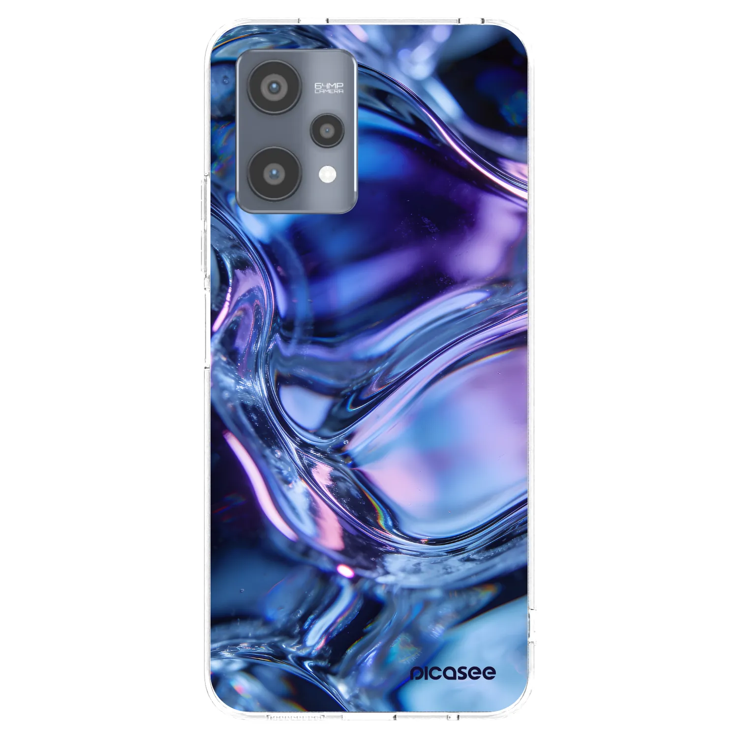 Picasee silikonový průhledný obal pro Realme 9 Pro 5G - Iris liquid
