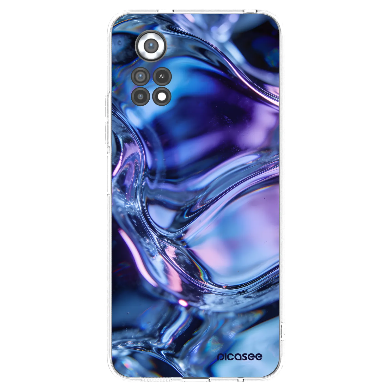 Picasee silikonový průhledný obal pro Xiaomi Poco X4 Pro 5G - Iris liquid