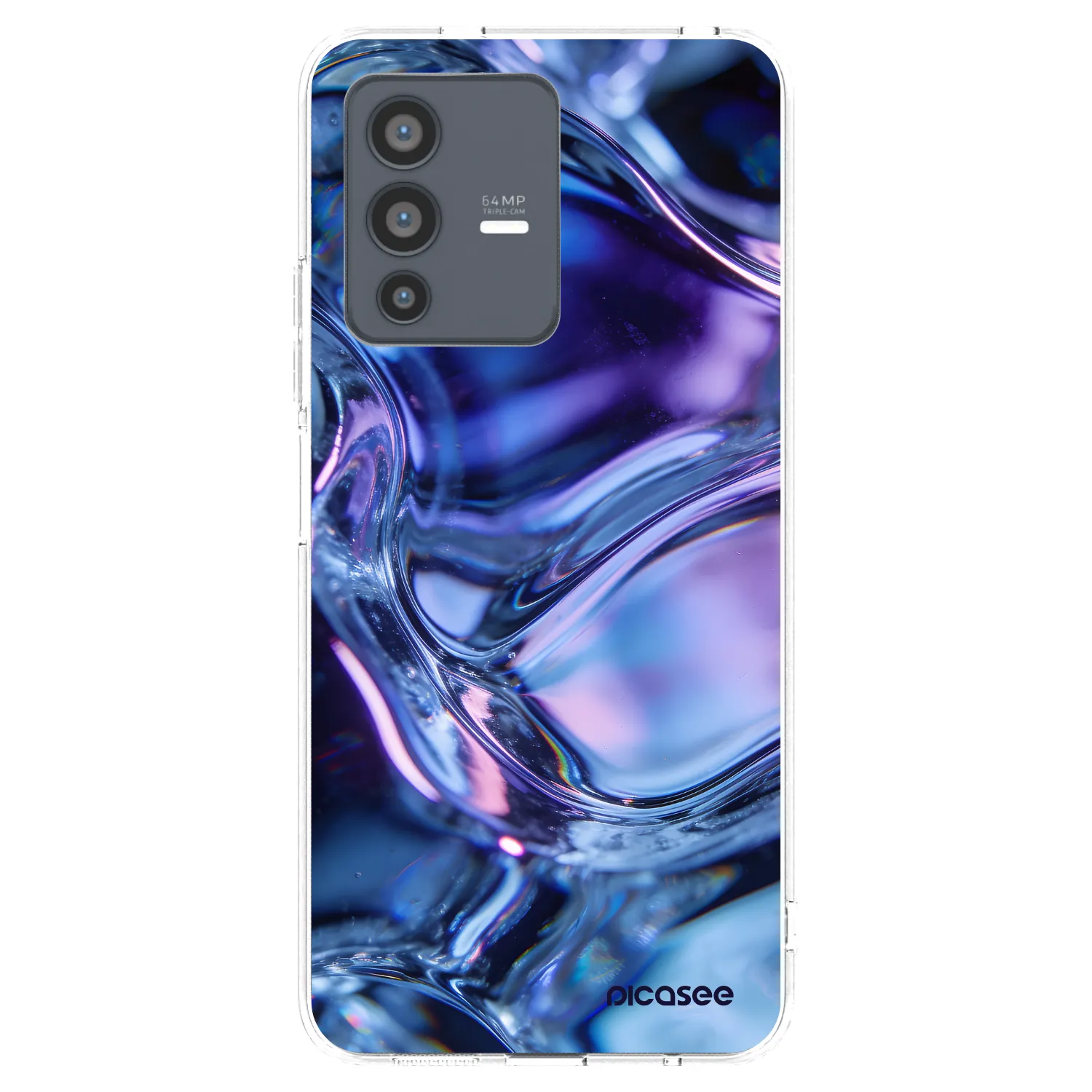 Picasee silikonový průhledný obal pro Vivo V23 5G - Iris liquid