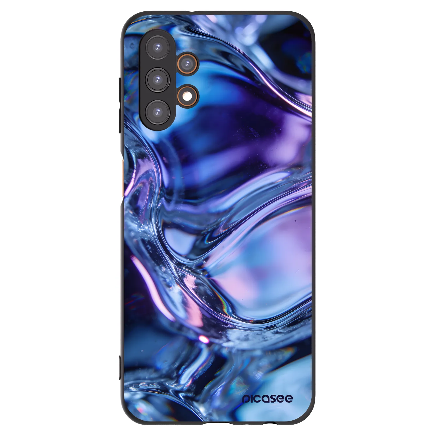 Picasee silikonový černý obal pro Samsung Galaxy A13 4G A135 - Iris liquid