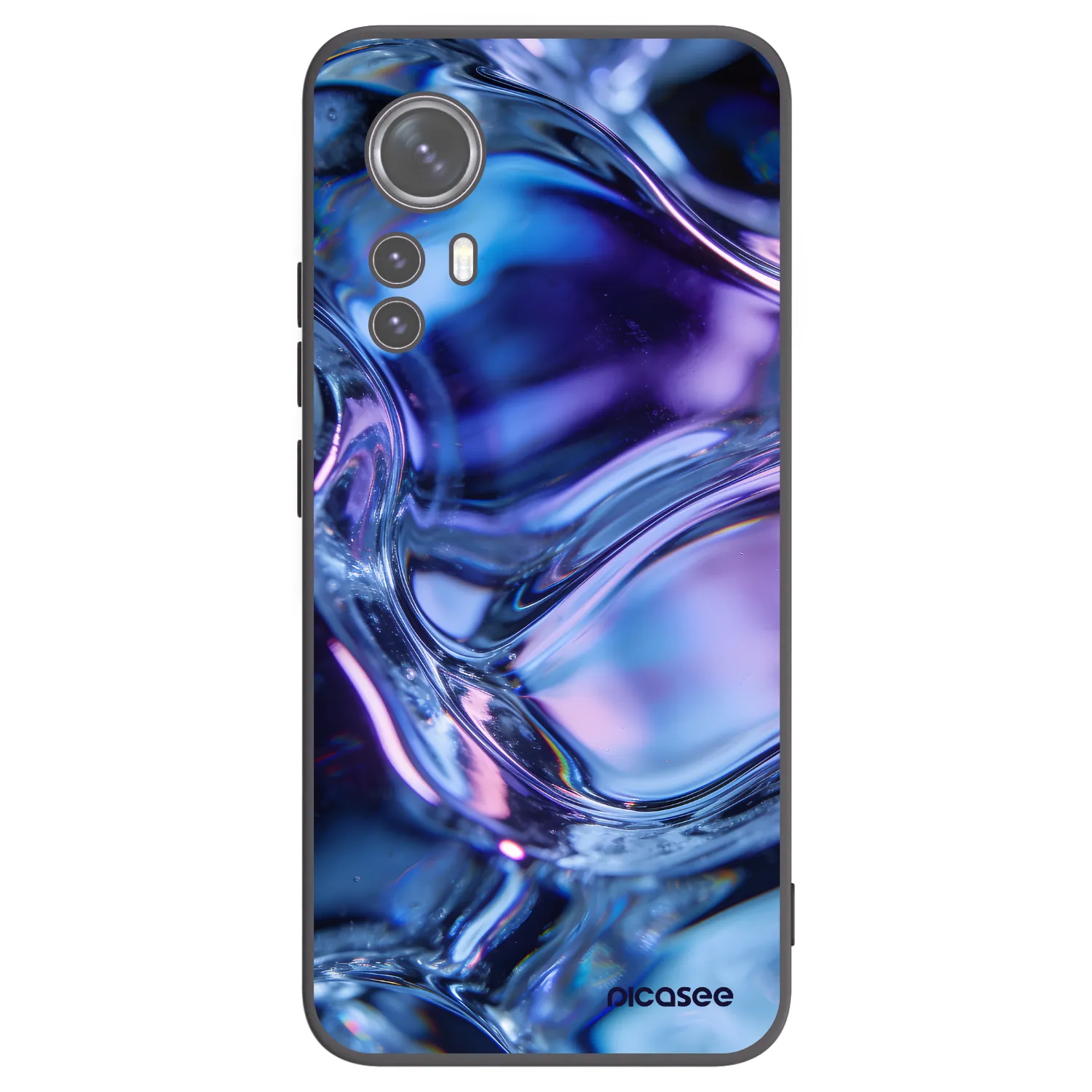 Picasee silikonový černý obal pro Xiaomi 12X - Iris liquid