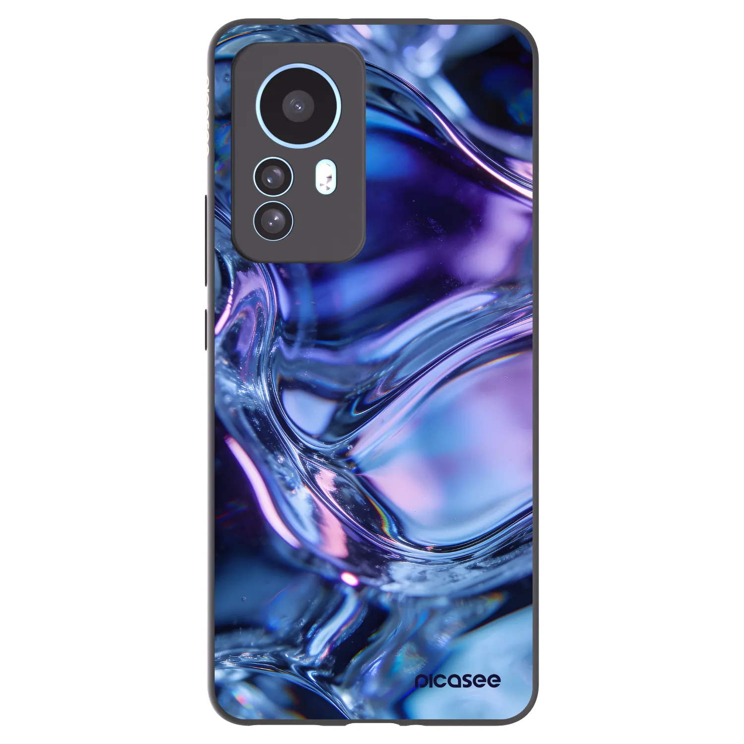 Picasee silikonový černý obal pro Xiaomi 12T - Iris liquid