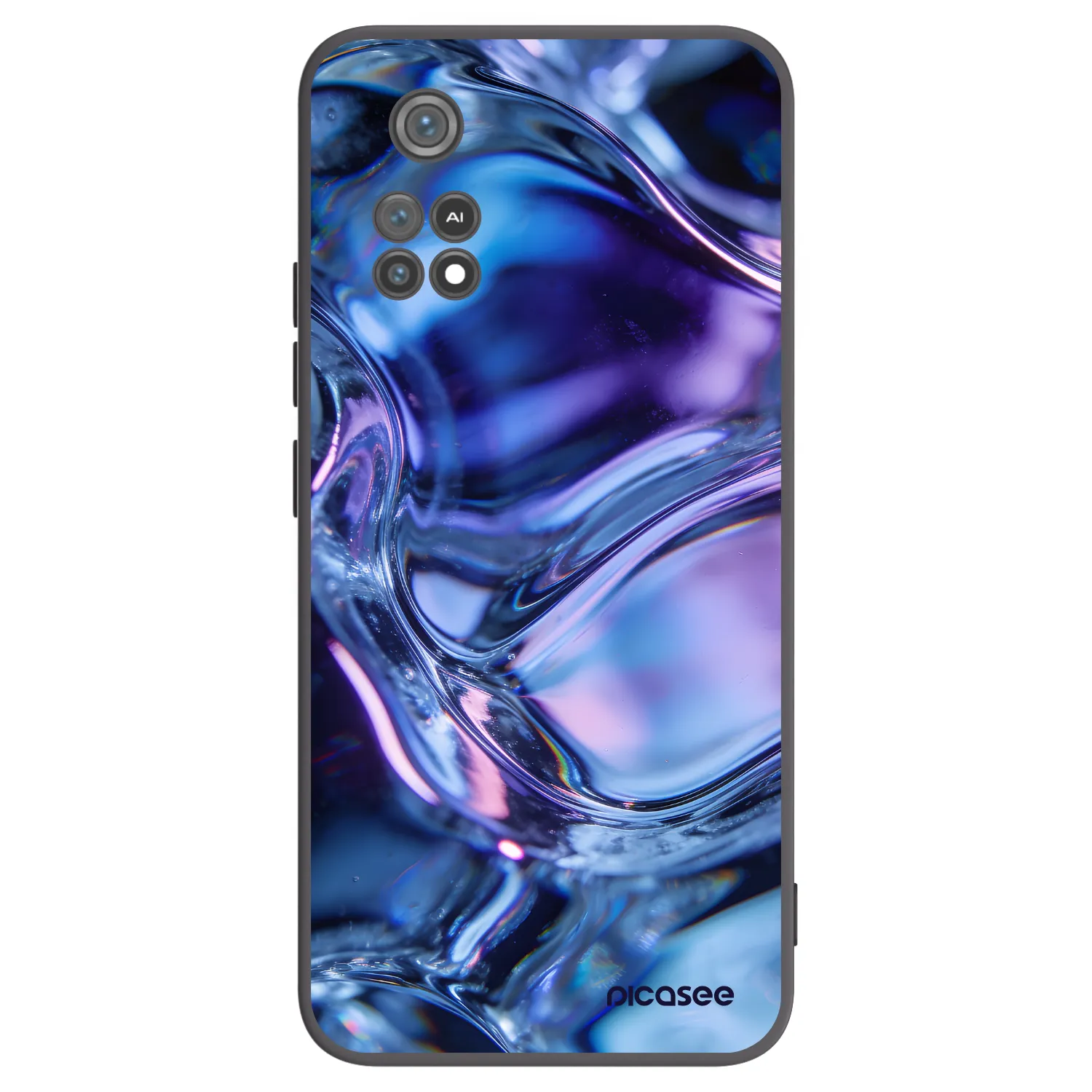 Picasee silikonový černý obal pro Xiaomi Poco M4 Pro - Iris liquid
